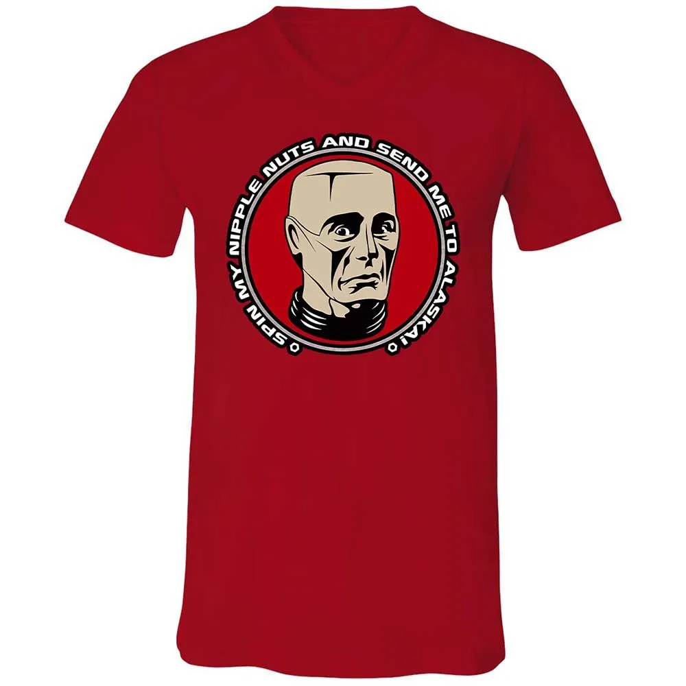 Unisex V-Neck T-Shirt - 3YL6Y5FR - Red - 6