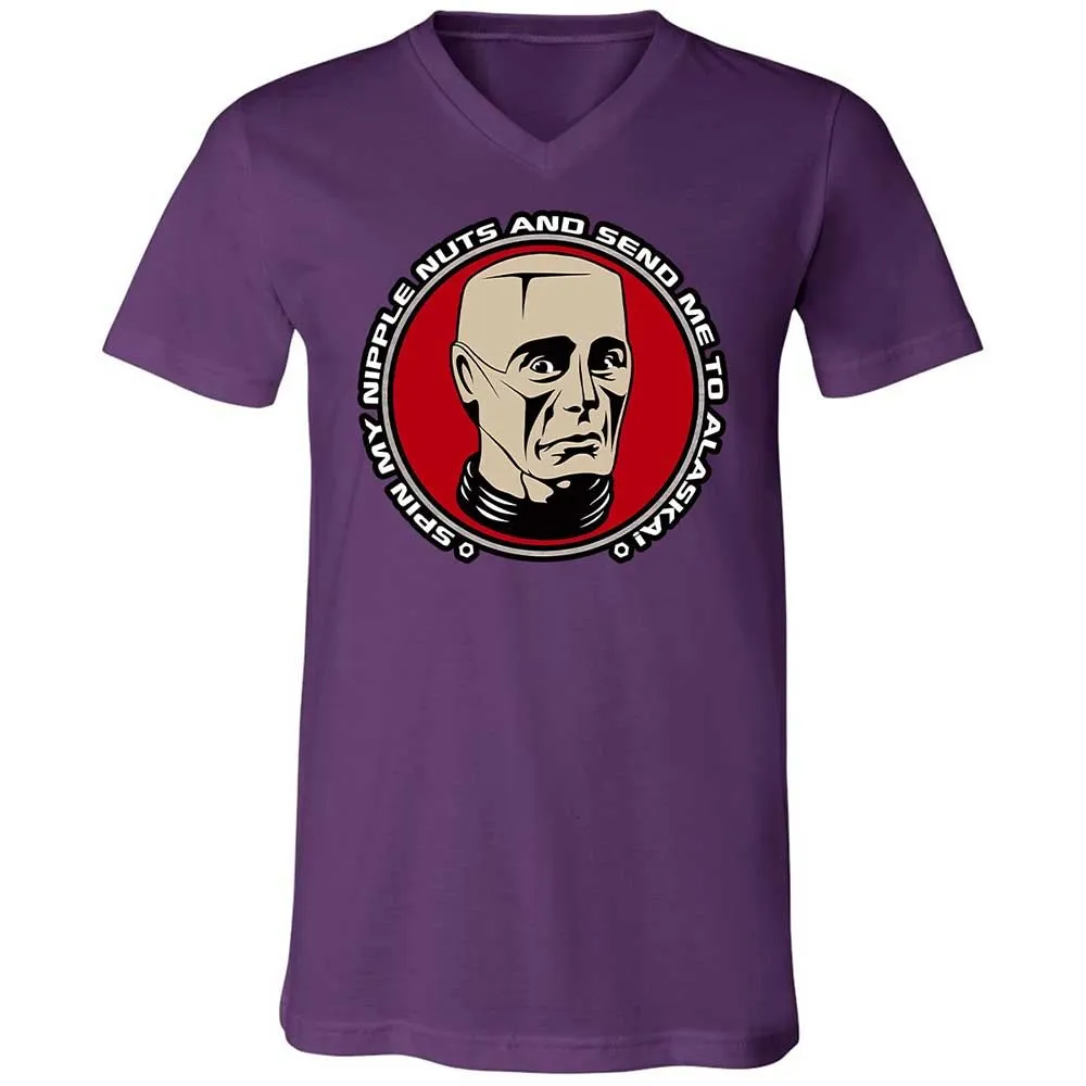 Unisex V-Neck T-Shirt - 3YL6Y5FR - Team Purple - 10