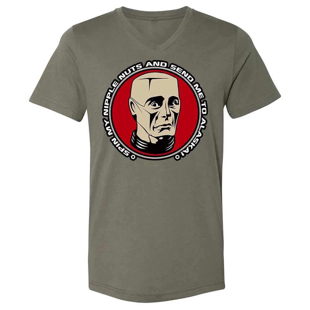 Unisex V-Neck T-Shirt - 3YL6Y5FR - Military Green - 11