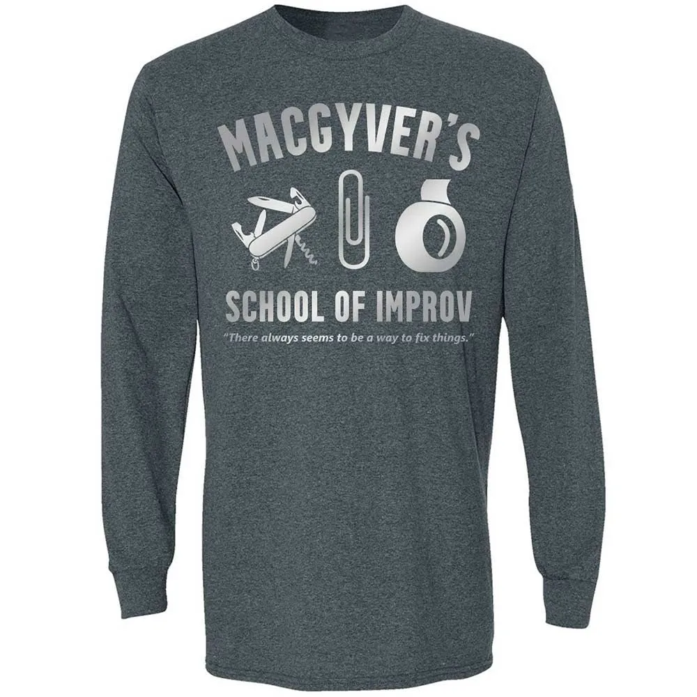 Long Sleeve T-Shirt - J7VD8LR4 - Dark Heather - 5