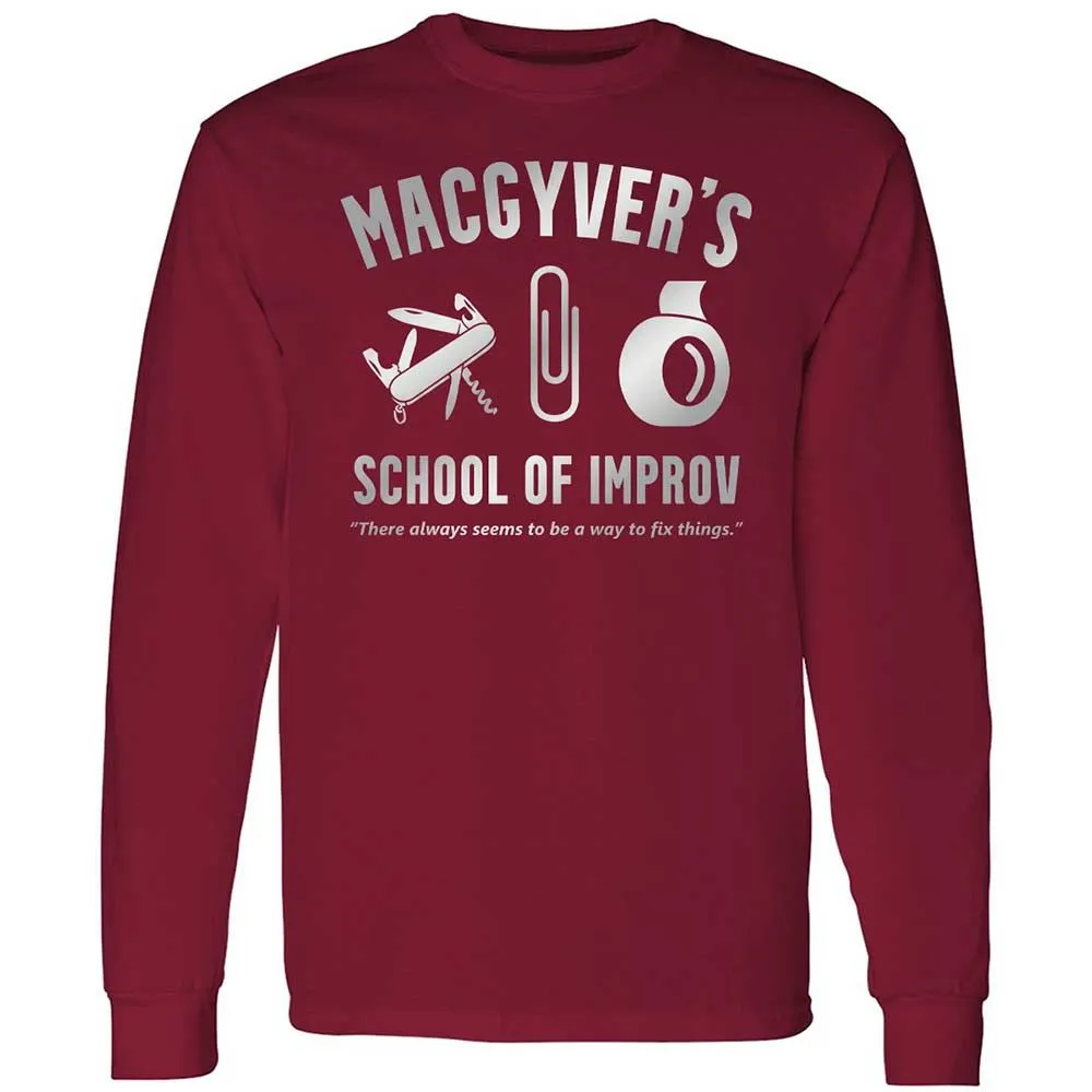 Long Sleeve T-Shirt - J7VD8LR4 - Cardinal Red - 7