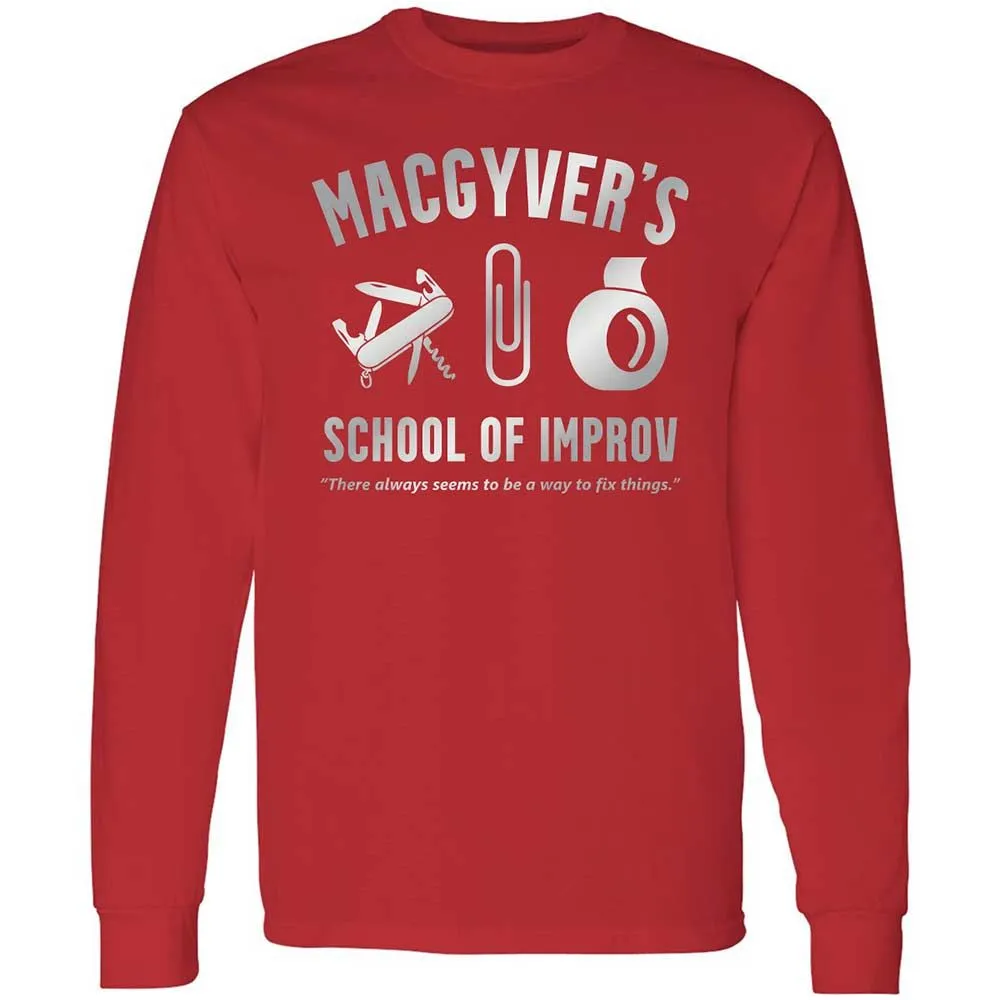 Long Sleeve T-Shirt - J7VD8LR4 - Red - 11