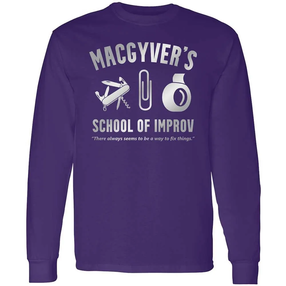 Long Sleeve T-Shirt - J7VD8LR4 - Purple - 12