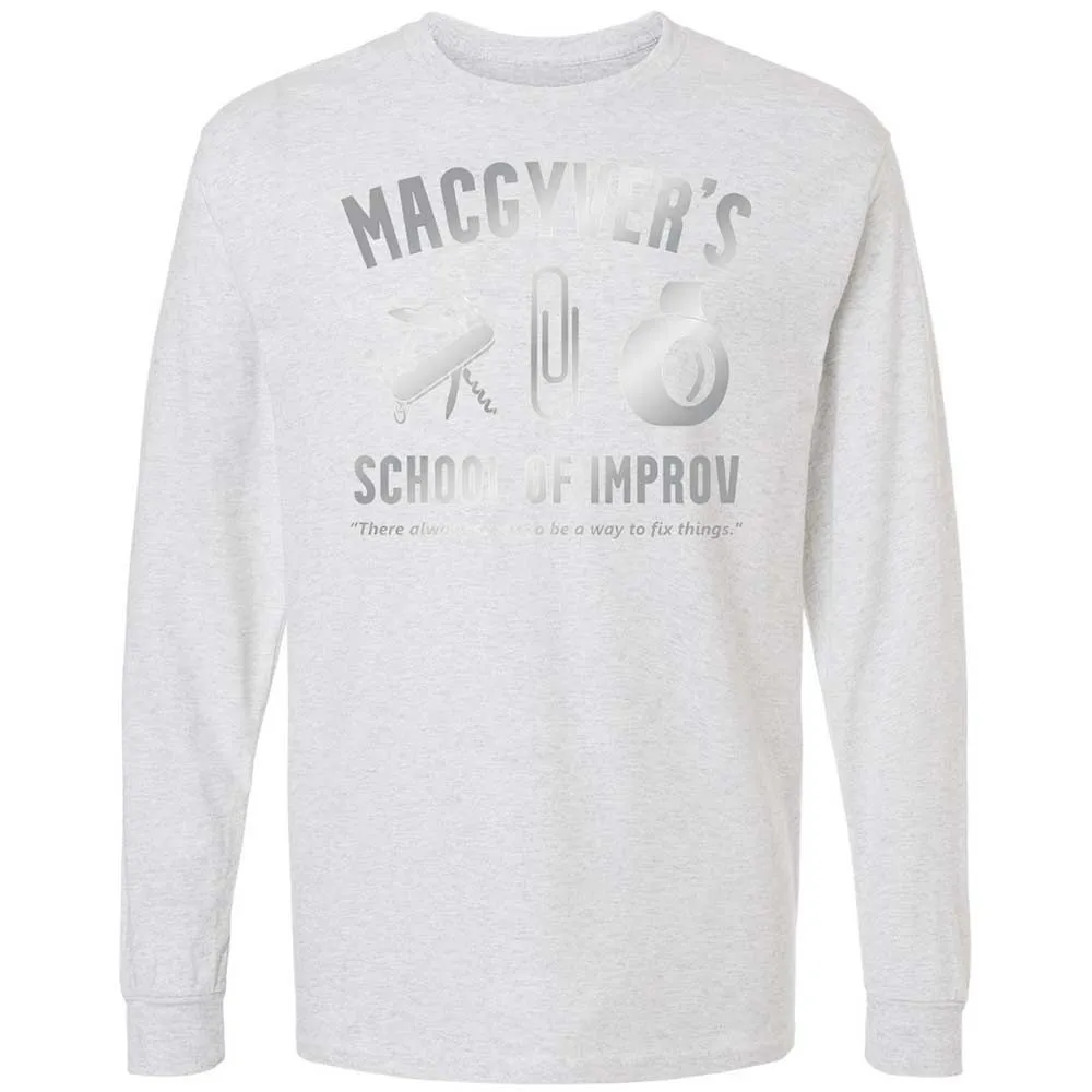 Long Sleeve T-Shirt - J7VD8LR4 - Ash - 14