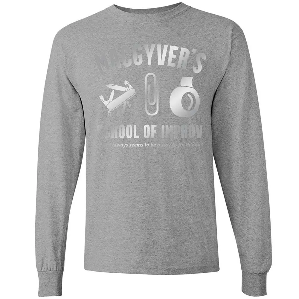 Long Sleeve T-Shirt - J7VD8LR4 - Sport Grey - 19
