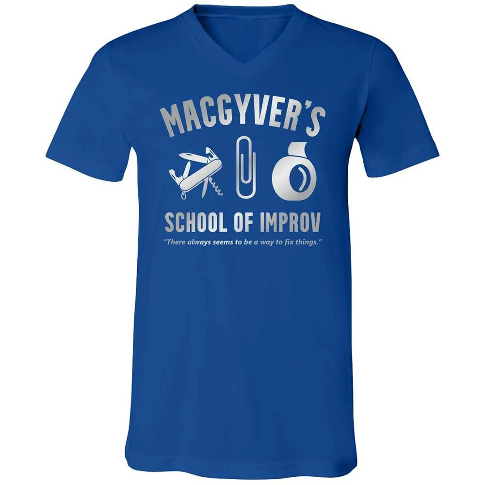 Unisex V-Neck T-Shirt - 9FSAMHCT - True Royal - 4