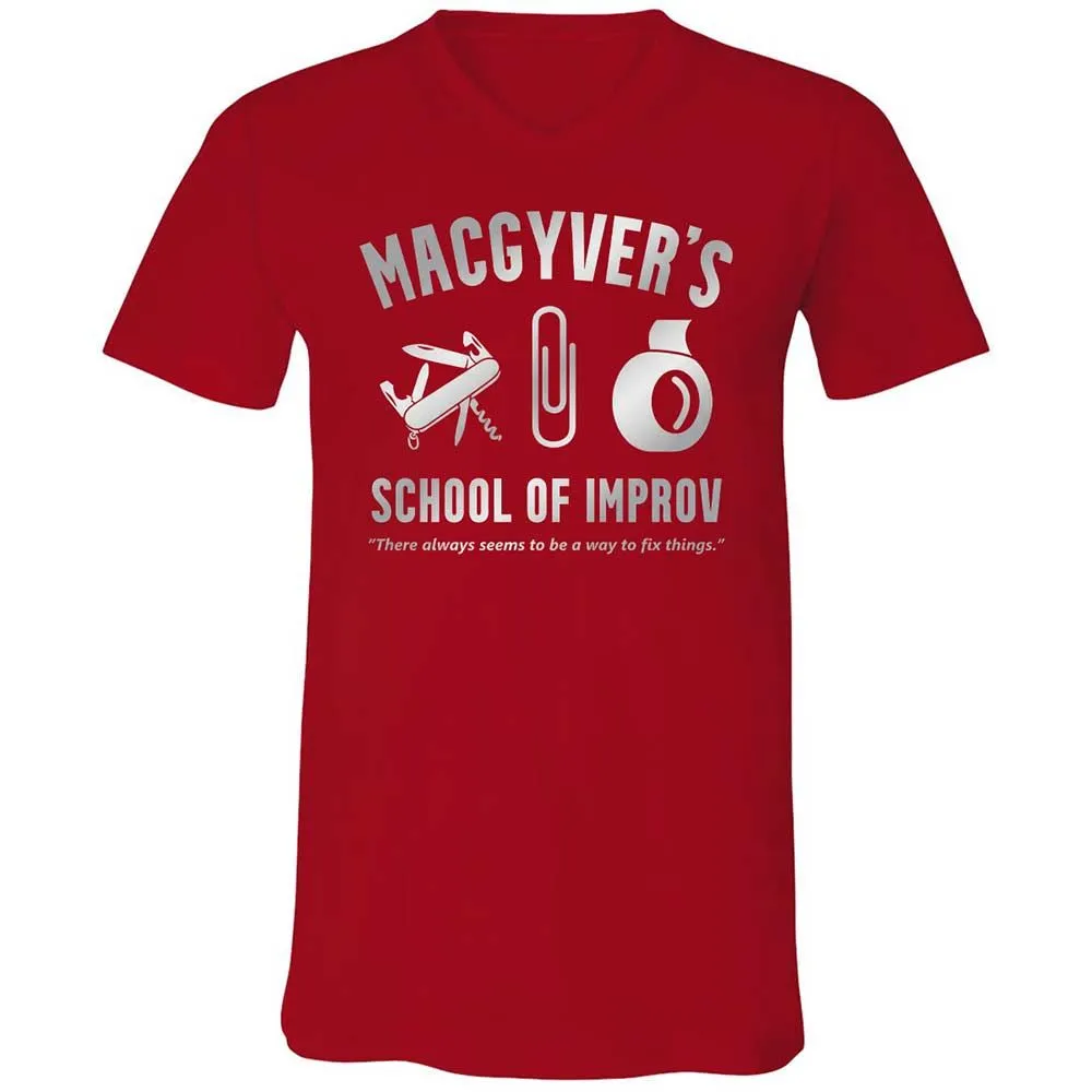 Unisex V-Neck T-Shirt - 9FSAMHCT - Red - 6