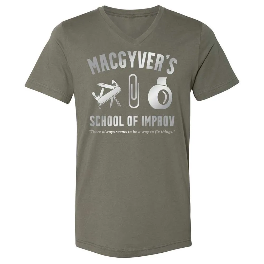 Unisex V-Neck T-Shirt - 9FSAMHCT - Military Green - 11