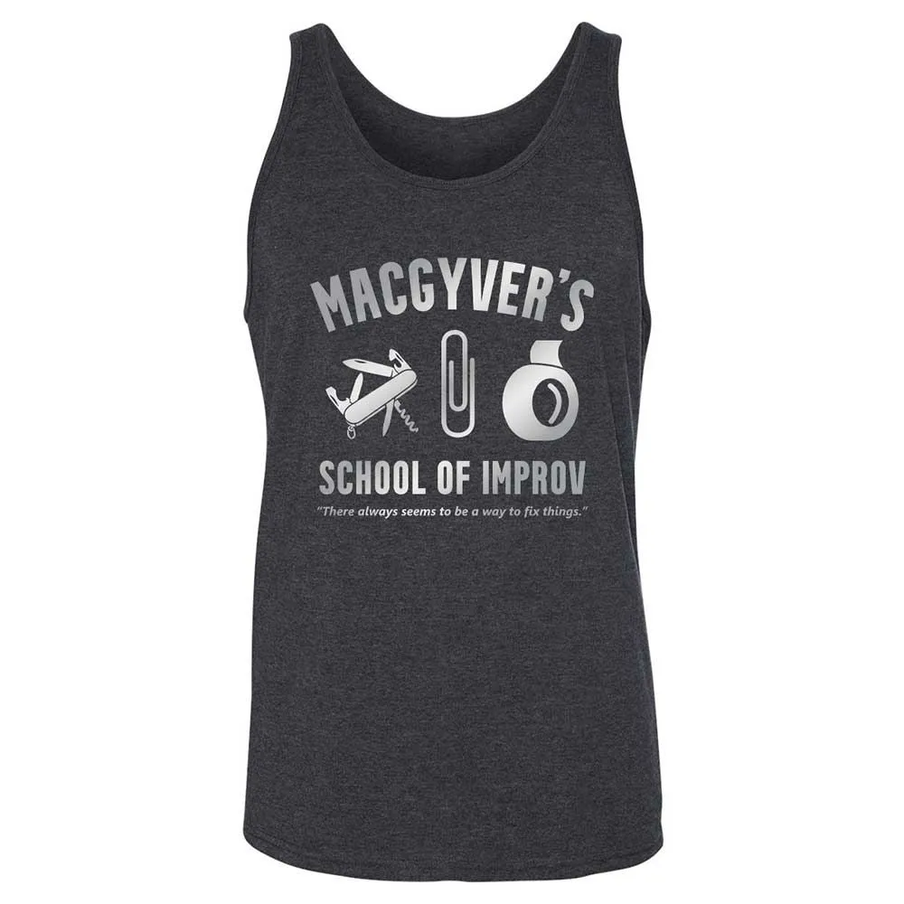 Unisex Jersey Tank - YFXC91HX - Dark Grey Heather - 5