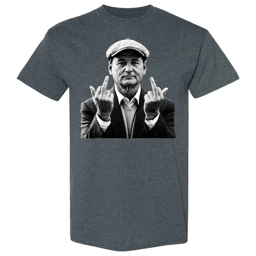 Bill Murray Middle Finger - Dark Heather - 6