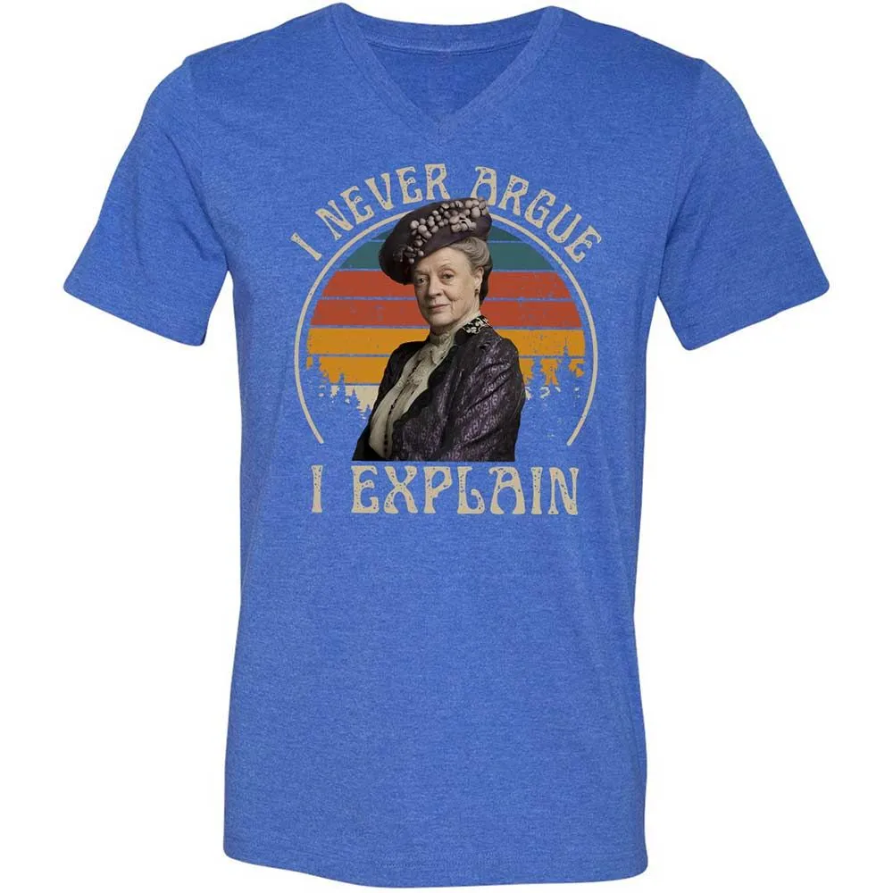 Unisex V-Neck T-Shirt - V9F3MAJH - Heather True Royal - 5