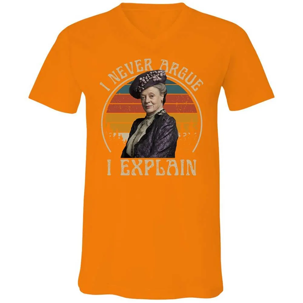 Unisex V-Neck T-Shirt - V9F3MAJH - Orange - 12