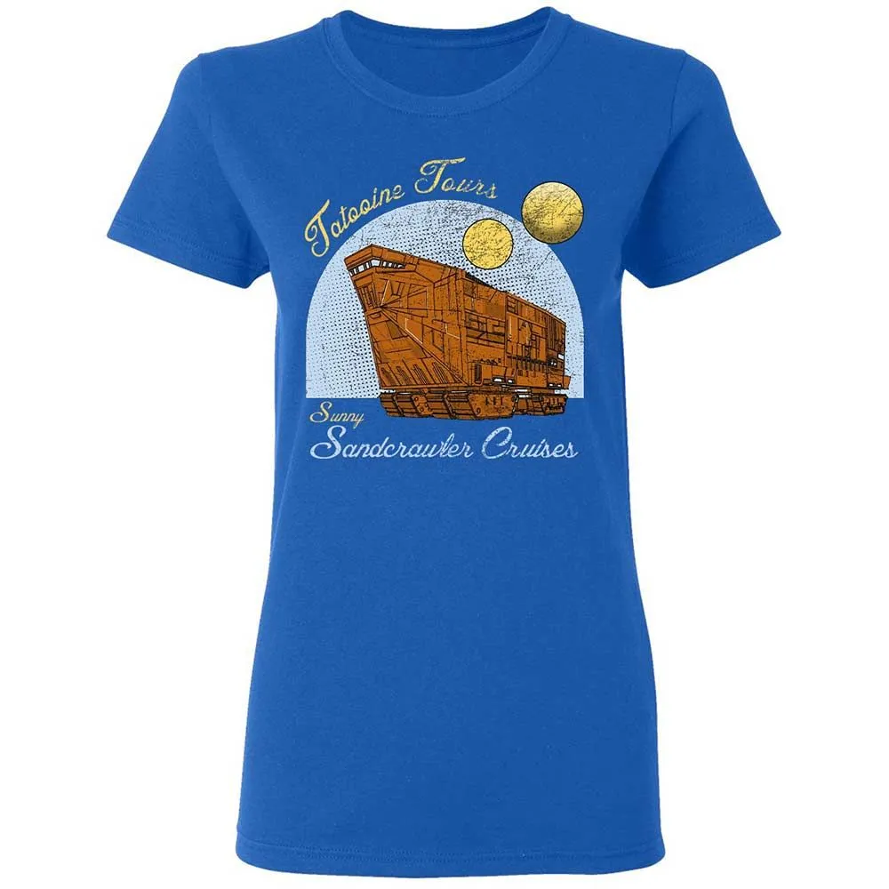 Women's T-Shirt - B8P81X5G - Royal - 3