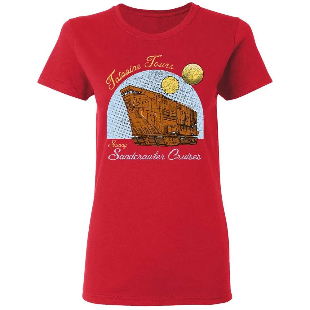 Women's T-Shirt - B8P81X5G - Red - 9