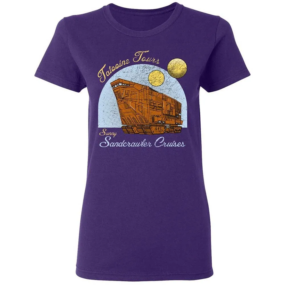 Women's T-Shirt - B8P81X5G - Purple - 10