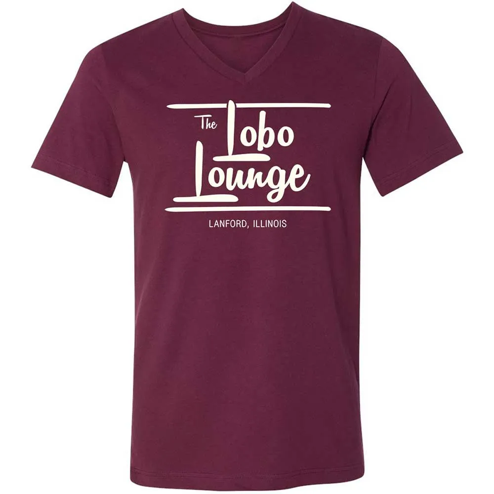Unisex V-Neck T-Shirt - 6RTNLUAR - Maroon - 8