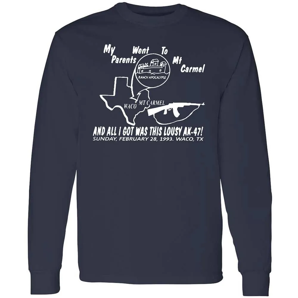 Long Sleeve T-Shirt - ZVXC6RHC - Navy - 2