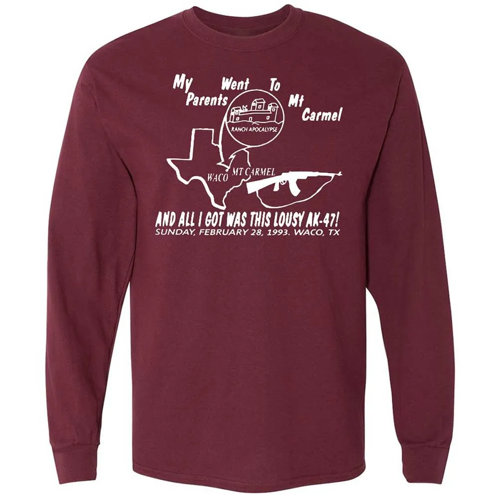 Long Sleeve T-Shirt - ZVXC6RHC - Maroon - 6