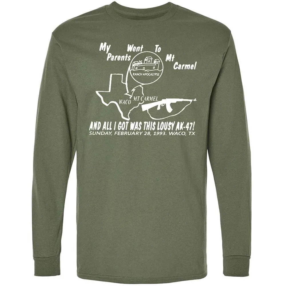 Long Sleeve T-Shirt - ZVXC6RHC - Military Green - 9