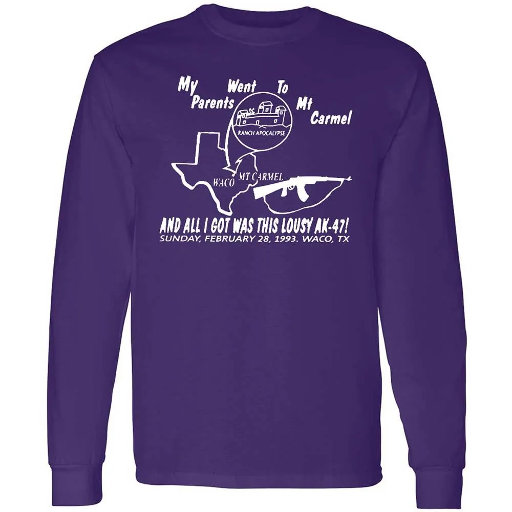Long Sleeve T-Shirt - ZVXC6RHC - Purple - 12