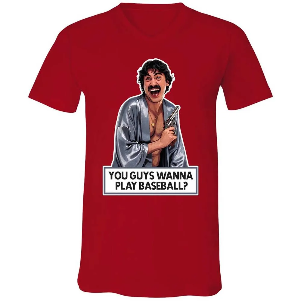 Unisex V-Neck T-Shirt - 66FJ7ARY - Red - 6