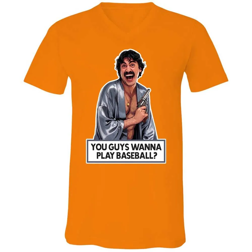 Unisex V-Neck T-Shirt - 66FJ7ARY - Orange - 12