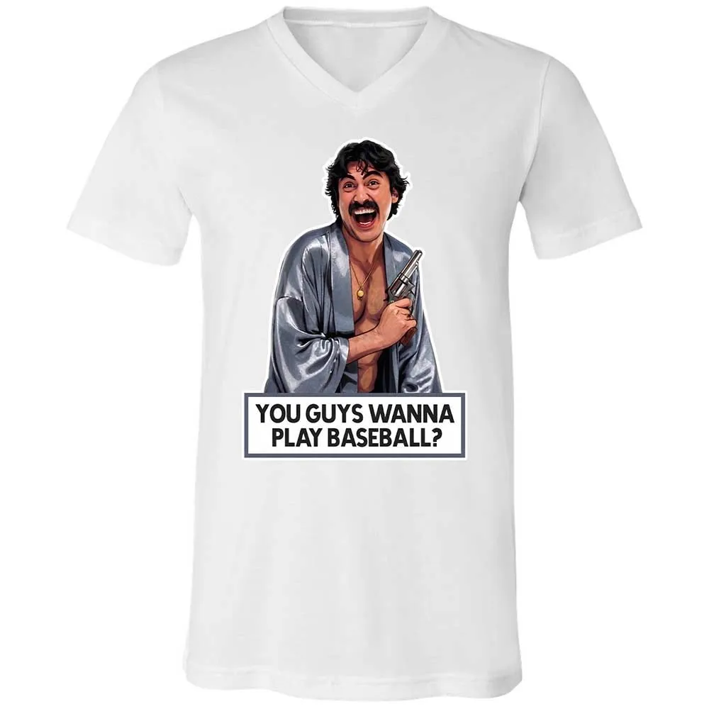 Unisex V-Neck T-Shirt - 66FJ7ARY - White - 16