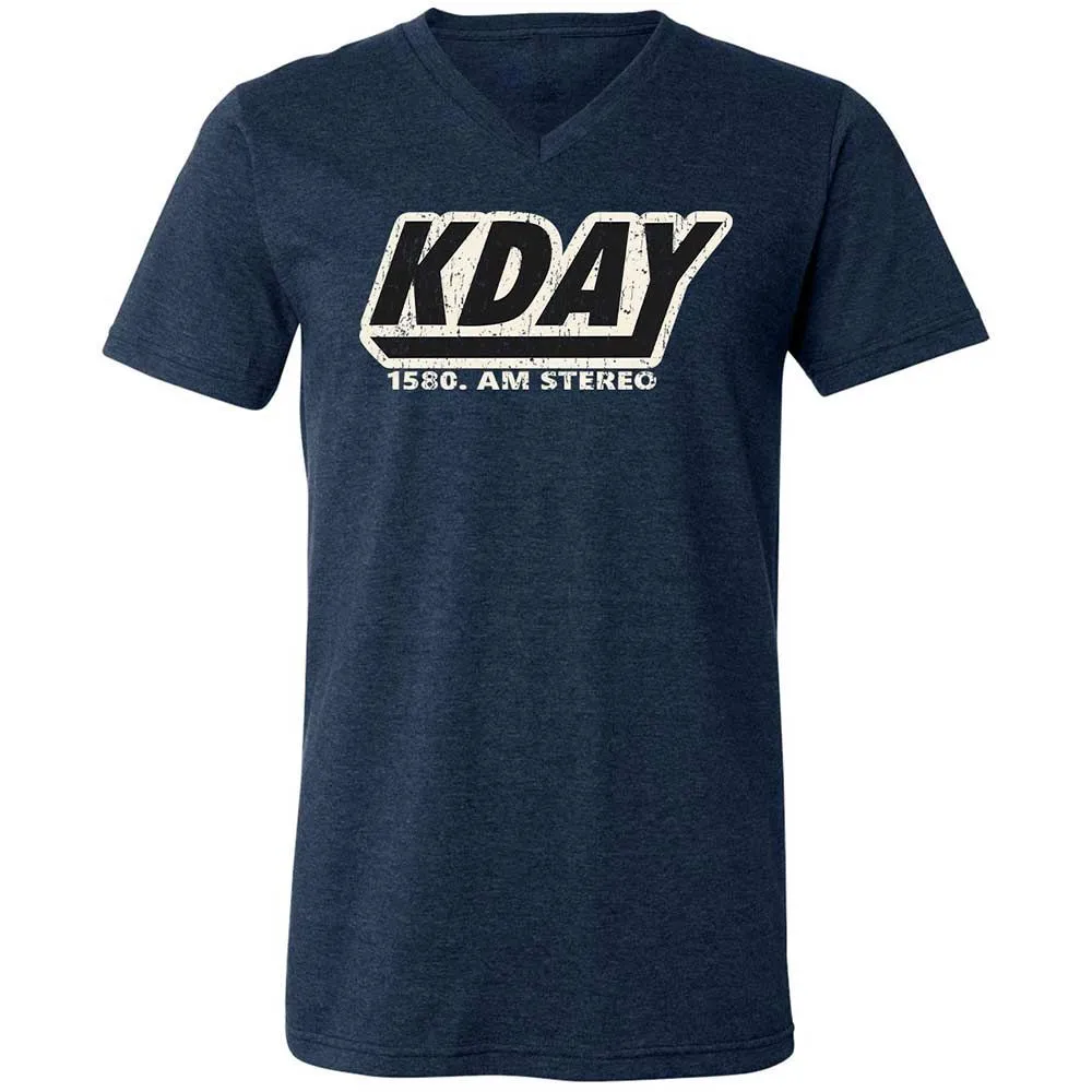 Unisex V-Neck T-Shirt - UAZ3KZF6 - Heather Navy - 3