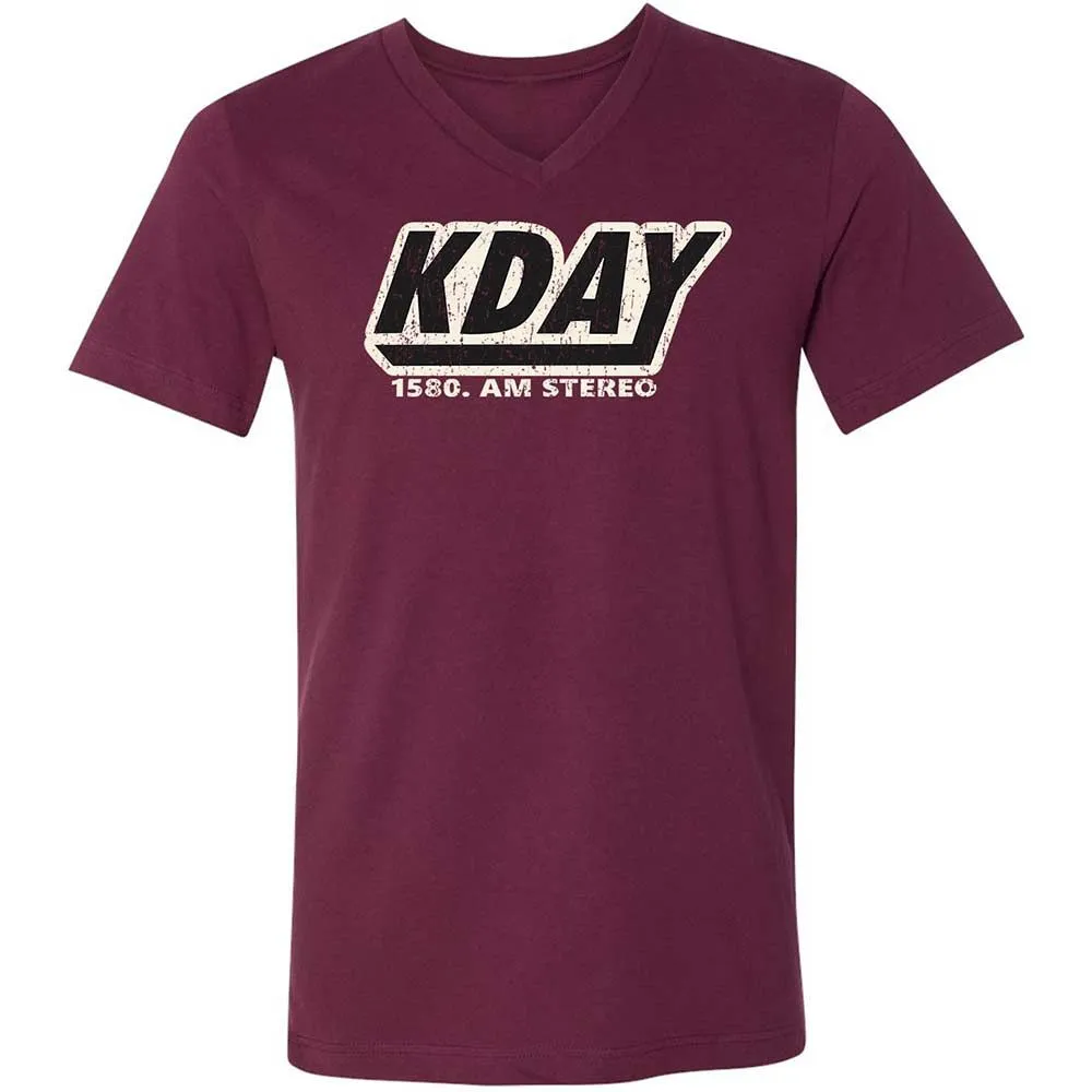 Unisex V-Neck T-Shirt - UAZ3KZF6 - Maroon - 8