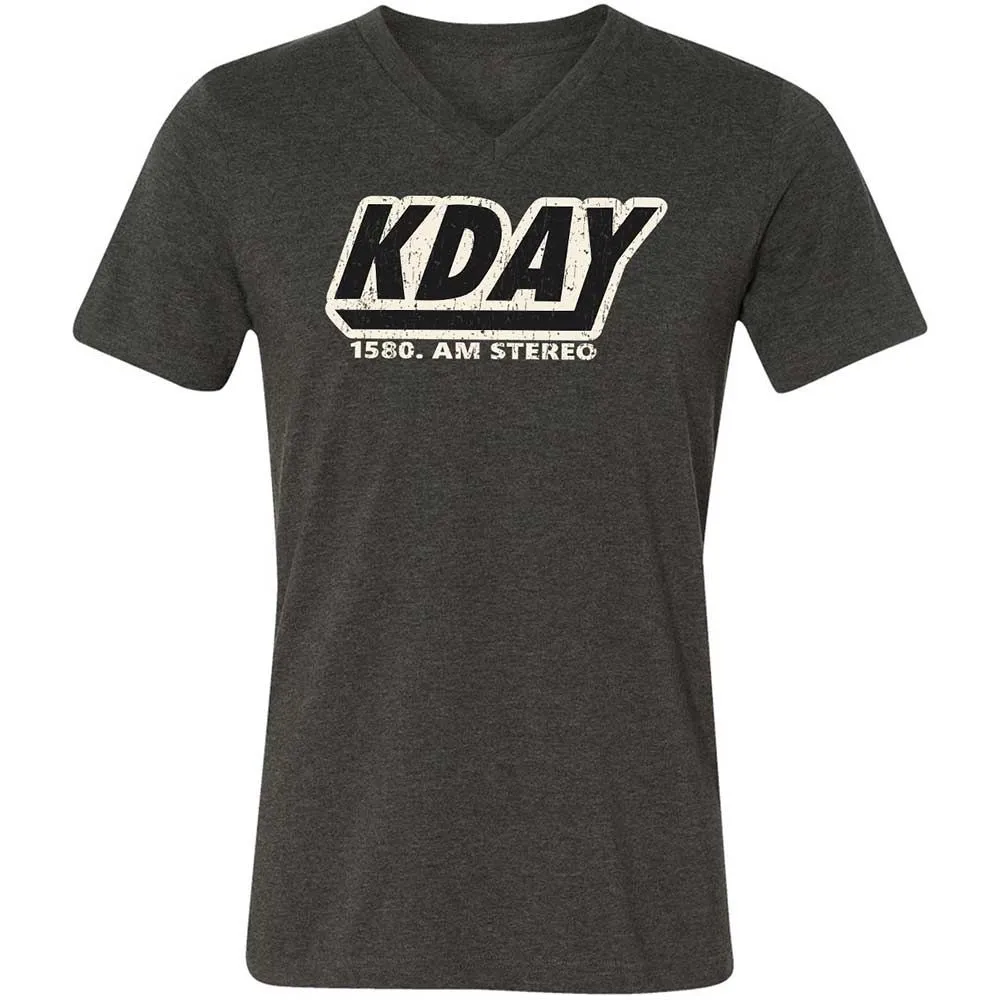 Unisex V-Neck T-Shirt - UAZ3KZF6 - Dark Grey Heather - 9