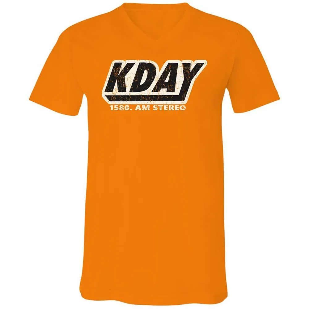 Unisex V-Neck T-Shirt - UAZ3KZF6 - Orange - 12