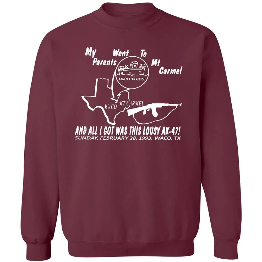Classic Unisex Sweatshirt - 3QH8FA7H - Maroon - 8