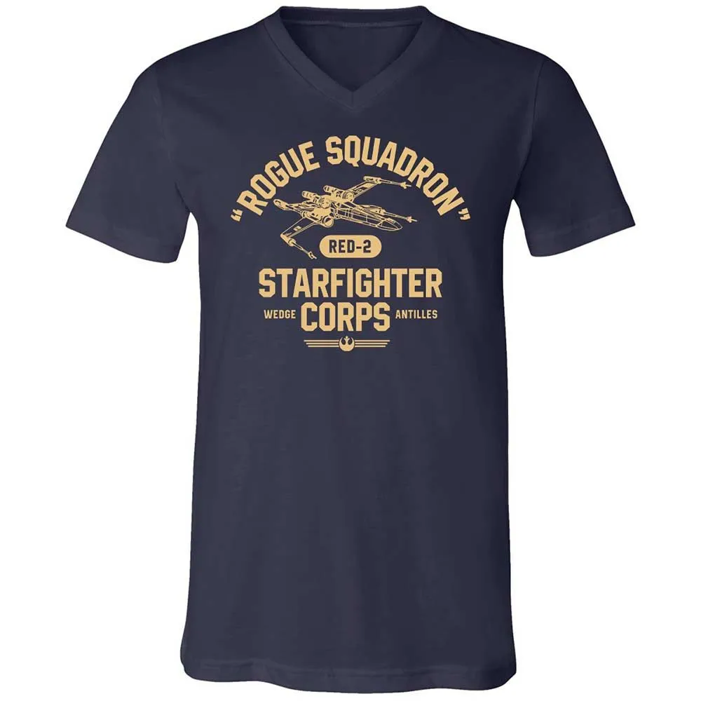 Unisex V-Neck T-Shirt - SES5GSYV - Navy - 2