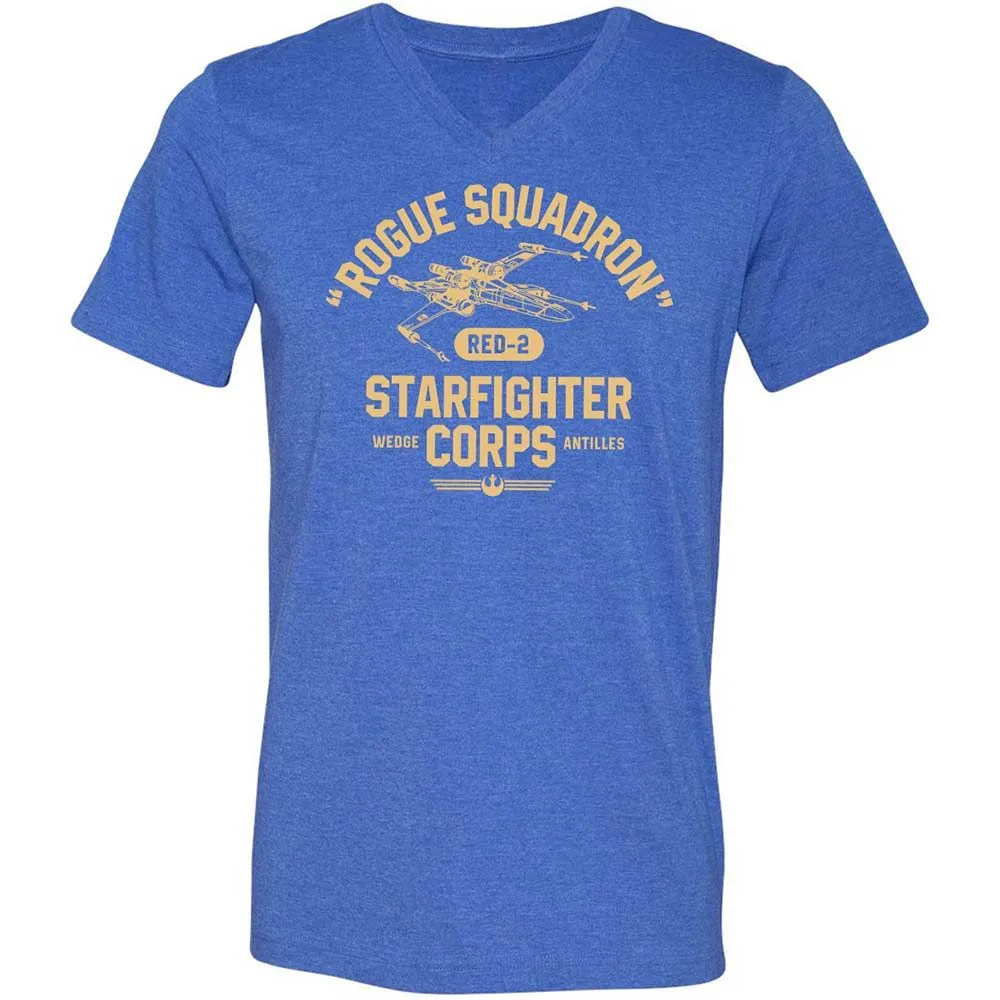 Unisex V-Neck T-Shirt - SES5GSYV - Heather True Royal - 5