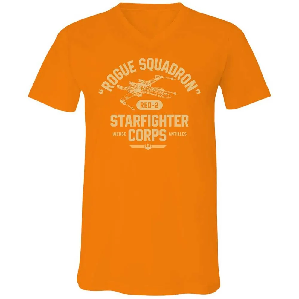 Unisex V-Neck T-Shirt - SES5GSYV - Orange - 12
