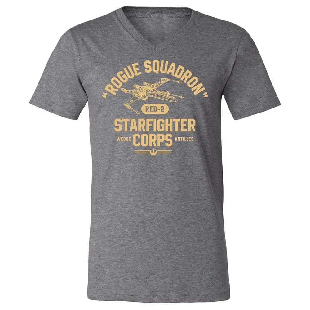 Unisex V-Neck T-Shirt - SES5GSYV - Deep Heather - 14