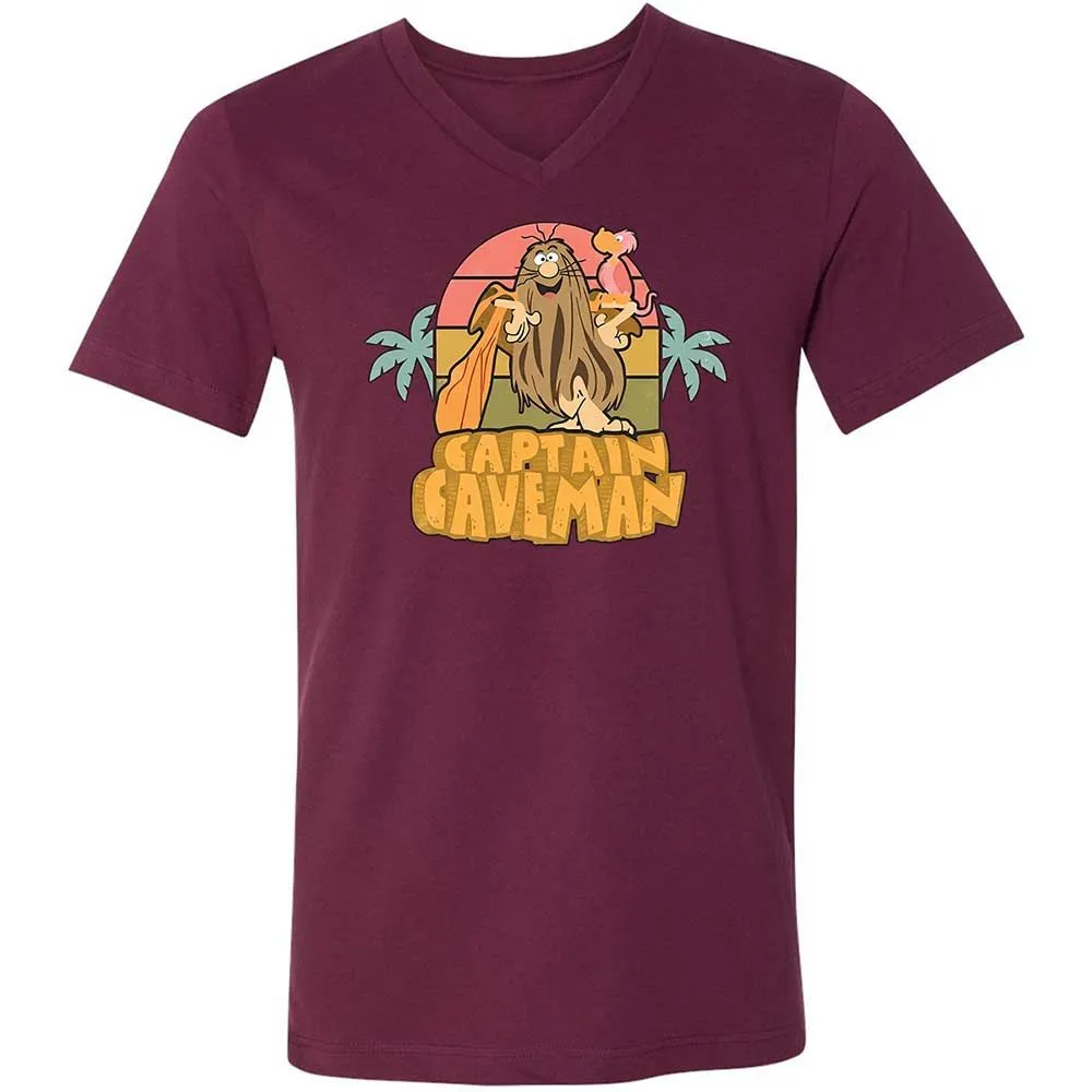 Unisex V-Neck T-Shirt - FFD6YE24 - Maroon - 8
