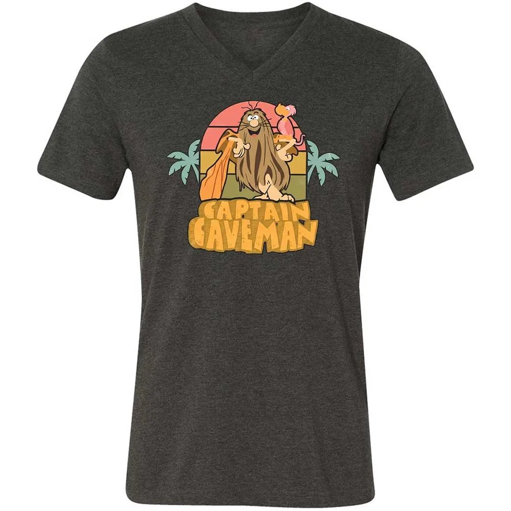 Unisex V-Neck T-Shirt - FFD6YE24 - Dark Grey Heather - 9