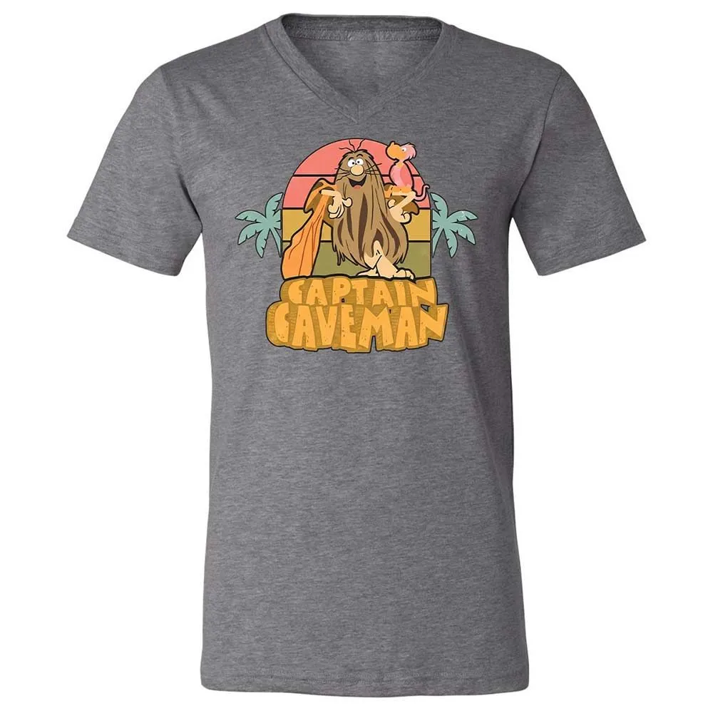 Unisex V-Neck T-Shirt - FFD6YE24 - Deep Heather - 14
