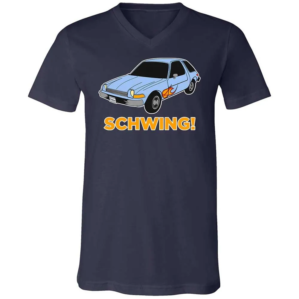 Unisex V-Neck T-Shirt - JB2PHA2D - Navy - 2