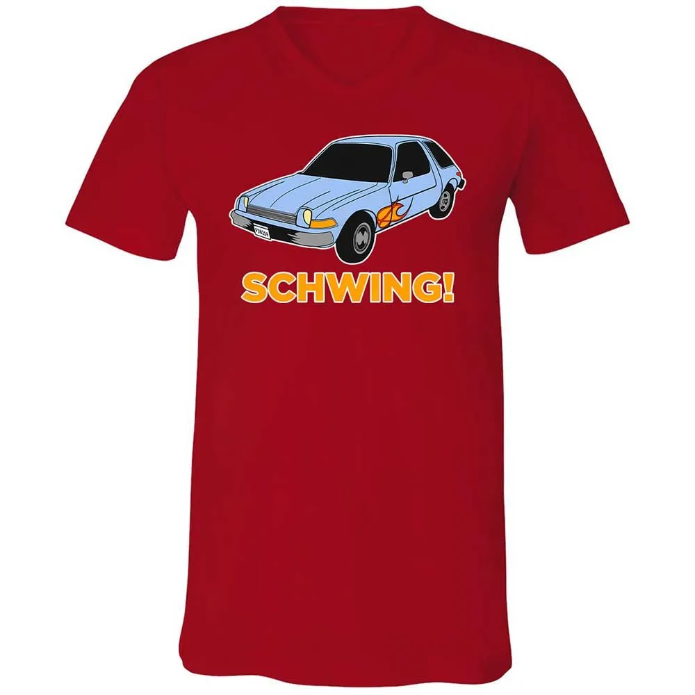 Unisex V-Neck T-Shirt - JB2PHA2D - Red - 6