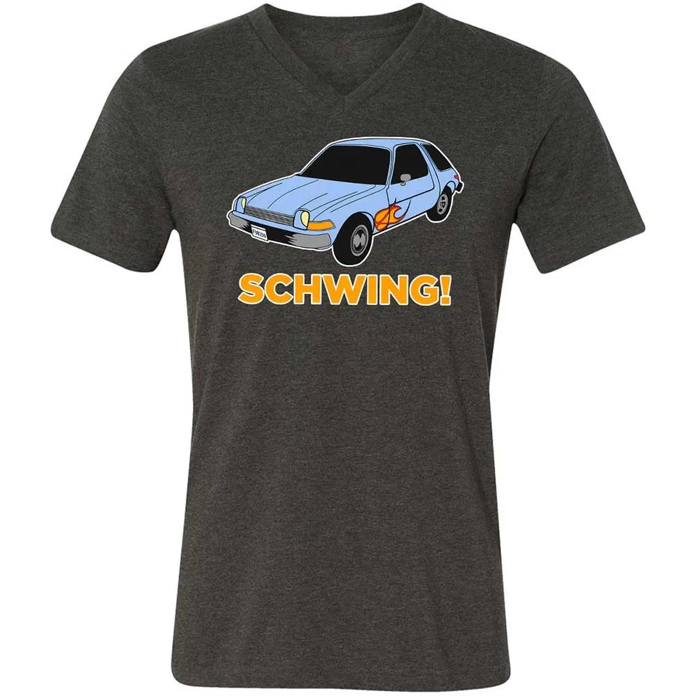 Unisex V-Neck T-Shirt - JB2PHA2D - Dark Grey Heather - 9