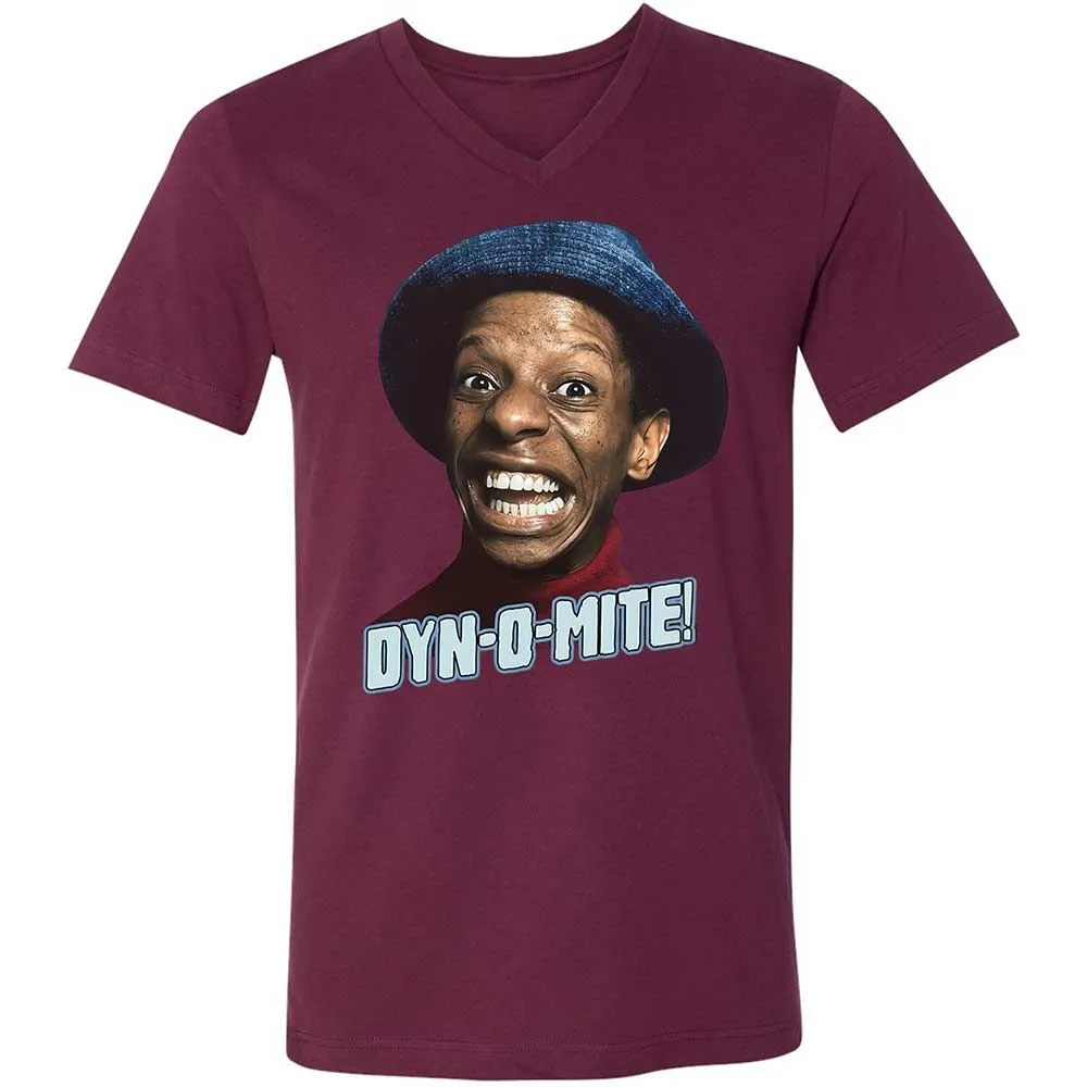 Unisex V-Neck T-Shirt - CCQ7XMJN - Maroon - 8