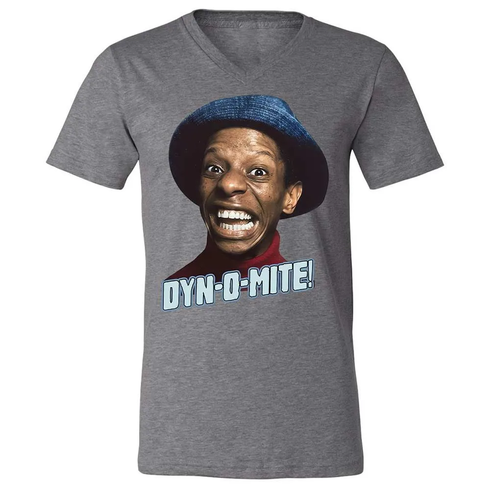 Unisex V-Neck T-Shirt - CCQ7XMJN - Deep Heather - 14