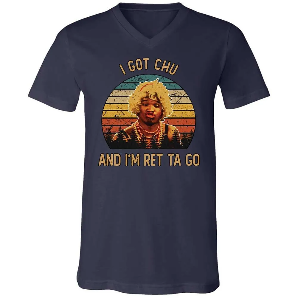 Unisex V-Neck T-Shirt - EQUHXVLX - Navy - 2