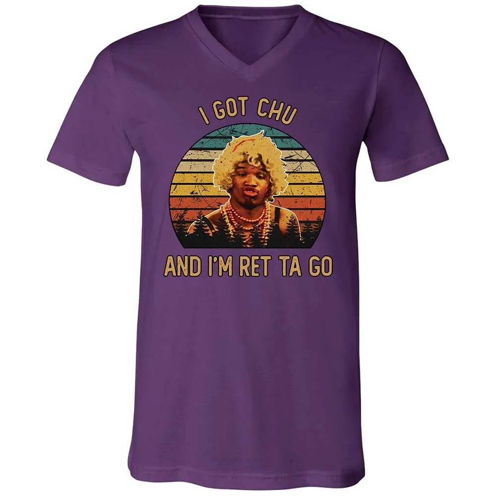 Unisex V-Neck T-Shirt - EQUHXVLX - Team Purple - 10