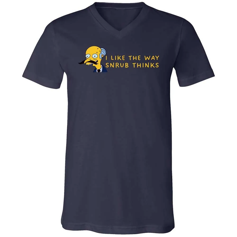 Unisex V-Neck T-Shirt - S1VR2LWG - Navy - 2