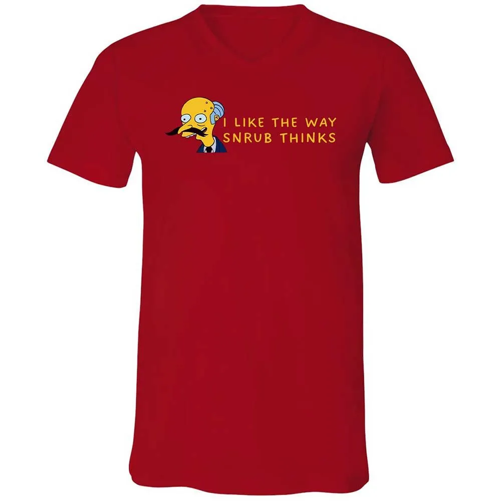 Unisex V-Neck T-Shirt - S1VR2LWG - Red - 6