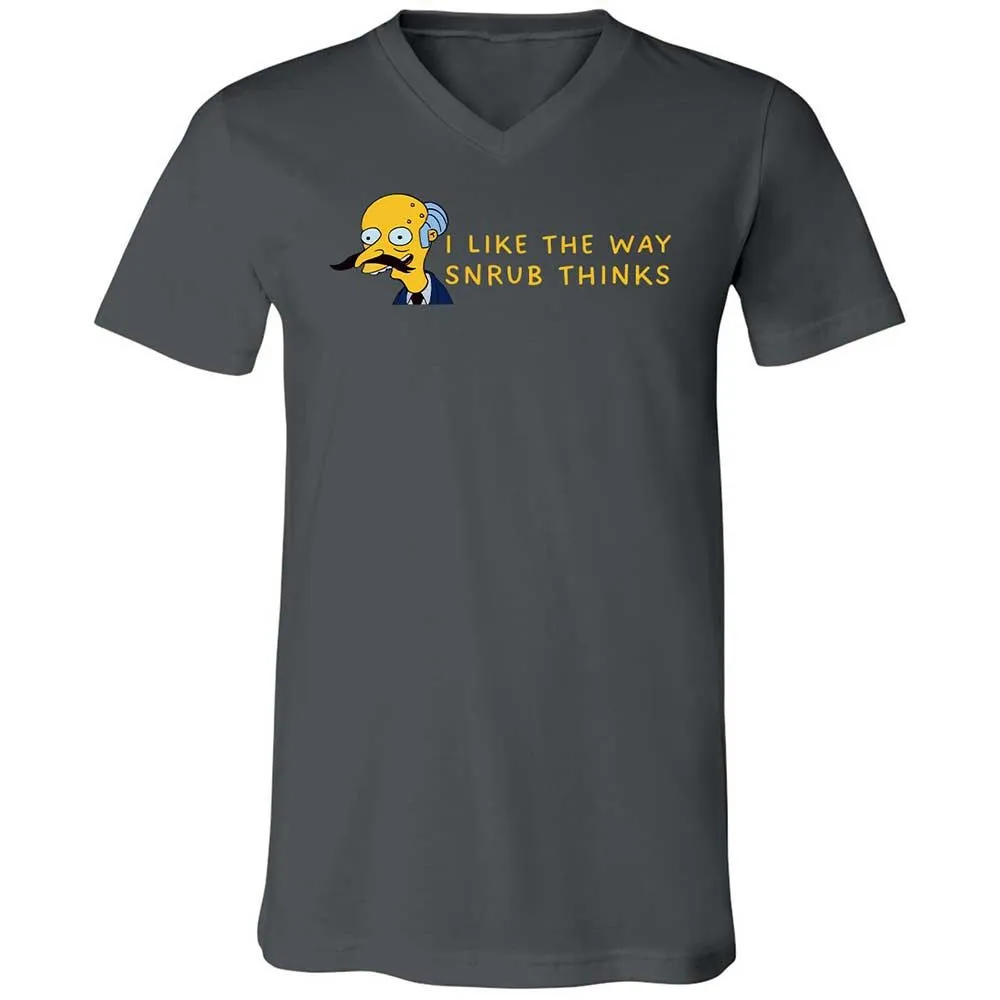 Unisex V-Neck T-Shirt - S1VR2LWG - Asphalt - 13