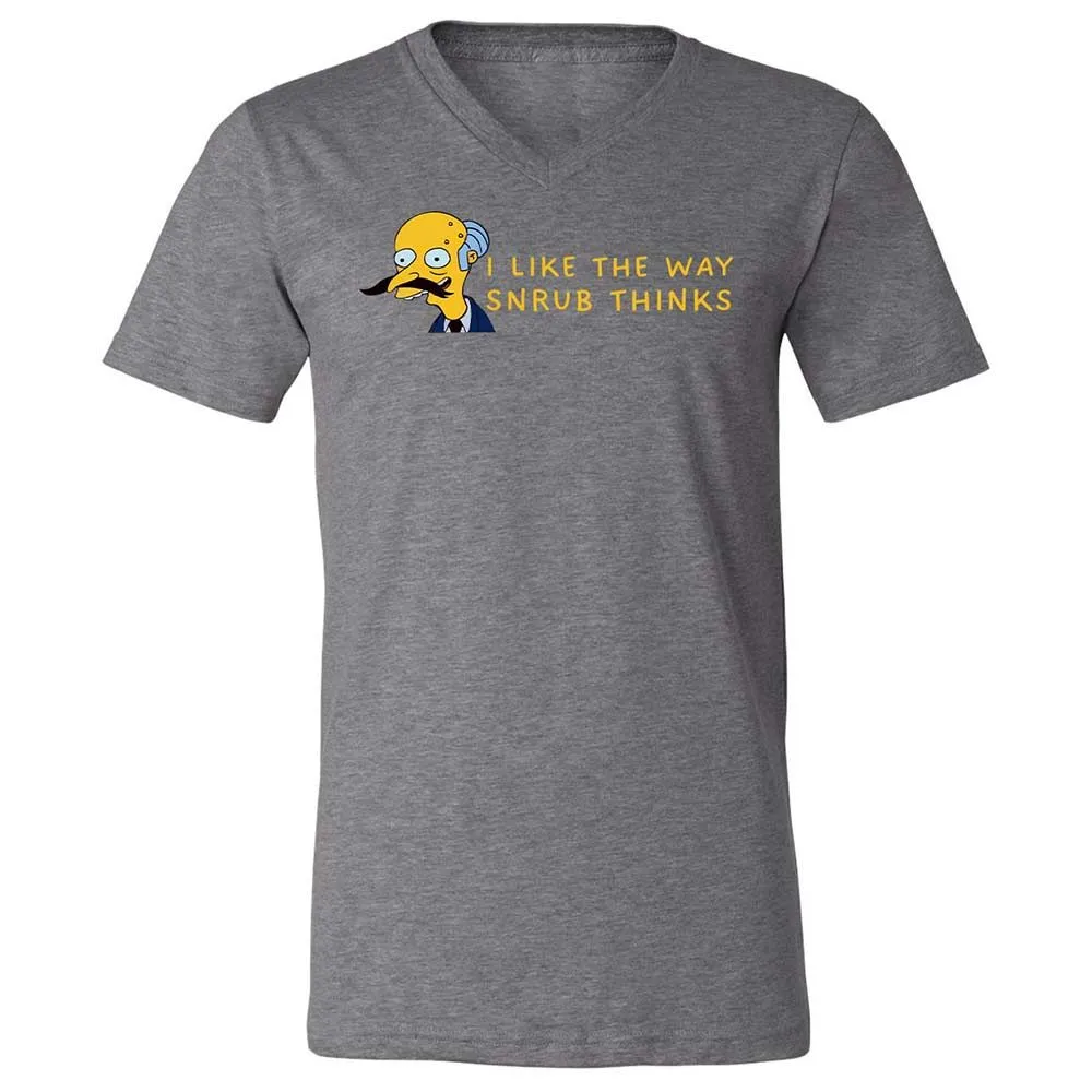 Unisex V-Neck T-Shirt - S1VR2LWG - Deep Heather - 14